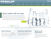 Tablet Screenshot of dynaloy.com